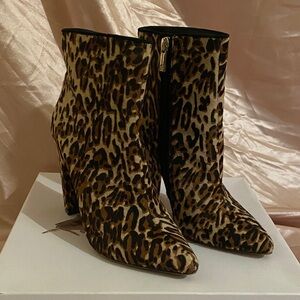 Jessica Simpson Leopard Heeled Boots